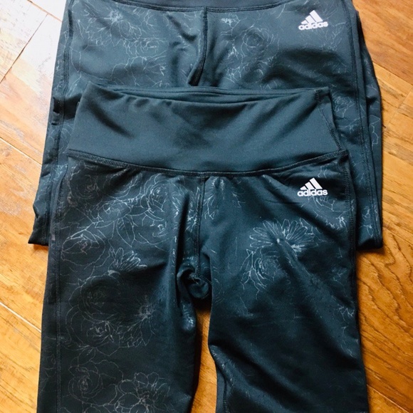 NEW Womens Adidas Black Climate Full Length Athletic Leggings Size S - Picture 2 of 4